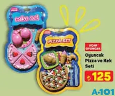 UÇAR OYUNCAK PİZZA VE KEK SETİ
